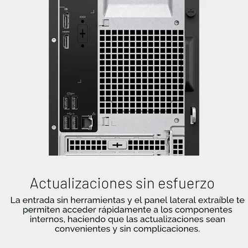 Vista 4 de Dell Tower Desktop ECT1250 - Procesador Intel Core Ultra 7-265, gráficos UHD, memoria de 16 GB, SSD M.2 de 1 TB, lector de tarjetas SD 3.0, teclado