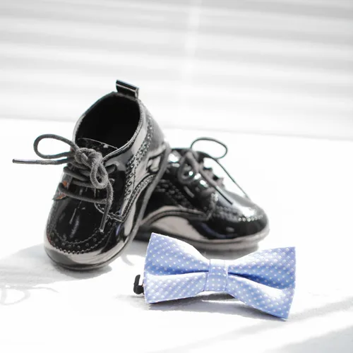Vista 6 de Meckior Zapatos de Boda Clásicos para Bebés Niños y Niñas de Cuero Sintético PU, Mocasines Brogue, Zapatos Oxford para Niños Pequeños, Zapatos