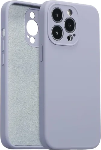 Vista 38 de Funda de silicona para iPhone Air, con [protección completa de la cámara] [forro de microfibra suave antiarañazos], funda de silicona líquida ultra