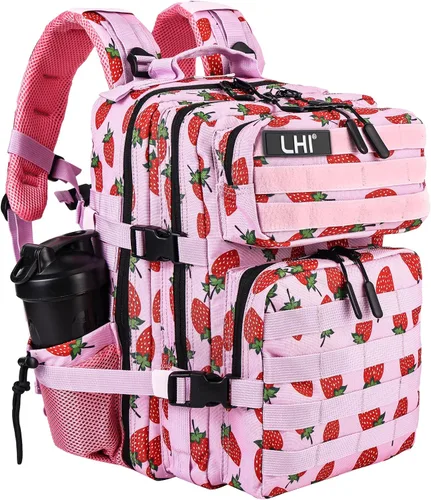 Vista 18 de LHI Mochila Militar Táctica para Hombres y Mujeres 25L/35L Mochila de Asalto del Ejército Bolsa Mochila Pequeña con Portabotellas