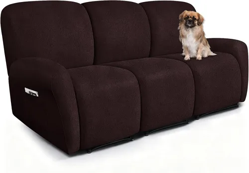 Vista 94 de ANARACHON Fundas para Sillas Reclinables Tipo Cuero, 4 Piezas Funda para Sillón Reclinable Lazy Boy, Protector de Muebles - Funda Suave Lavable