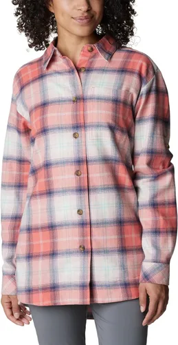 Vista 15 de Columbia Camisa de franela Holly Hideaway para mujer Tartán de búfalo de tiza