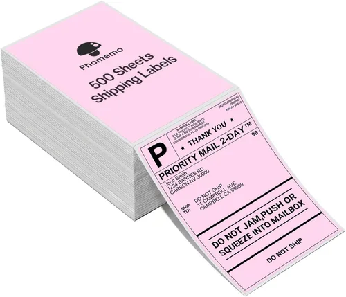 Vista 27 de Phomemo Etiquetas térmicas circulares de gradiente genuinas de 2 pulgadas, etiqueta adhesiva redonda autoadhesiva de 2 x 2, etiquetas circulares