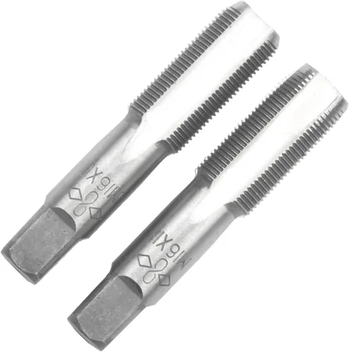 Vista 41 de M2 X 0.4 Mano métrica de grifo, mano derecha M2 X 0.016 in roscado mano grifo 1 par M2 X 0.4 Hand Tap 1Pair, Made of Alloy Tool Steel, Includes a
