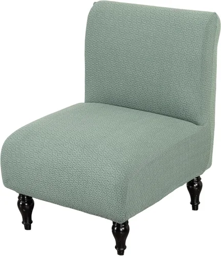 Vista 26 de HAOYONG - Funda de silla sin brazos de acento, funda elástica para silla deslizante con estampado, fundas protectoras para muebles, fundas