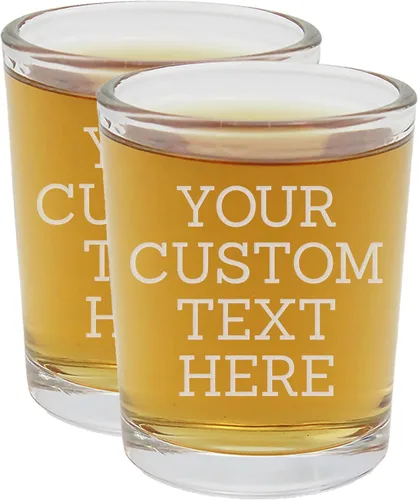 Vista 10 de 1 paquete de vasos de chupito grabados personalizados de 2.5 onzas, regalo personalizado para mujeres y hombres, fecha de nombre de mensaje grabado