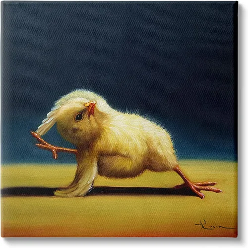 Vista 7 de Stupell Industries Yoga Chicks - Placa de pared divertida con diseño de animales, diseño de Lucia Heffernan, 12 x 12 pulgadas, color amarillo