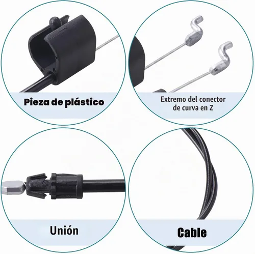 Vista 2 de 532183281 183281 Cable de control compatible con Poulan Roper Husqvarna Craftsman Weed Eater Walk-Behind cortacésped Craftsman piezas modelo 917