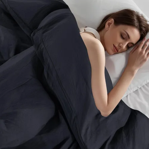 Vista 324 de NEXHOME PRO Funda de edredón Twin XL 100% algodón lavado, transpirable, duradera, texturizada, similar al lino, juego de ropa de cama para el hogar