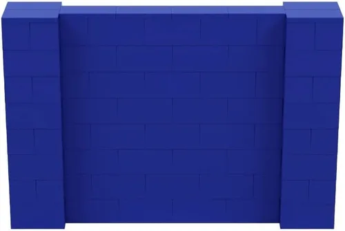 Vista 193 de EverBlock Kit de pared de 5 x 4 pies Bloques de construcción modulares Sistema de pared para edificios, pantallas y estructuras Divisor