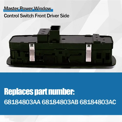 Vista 3 de Interruptor de control de elevalunas eléctrico maestro para el lado del conductor delantero para Jeep Grand Cherokee 2014-2018, sustituye a