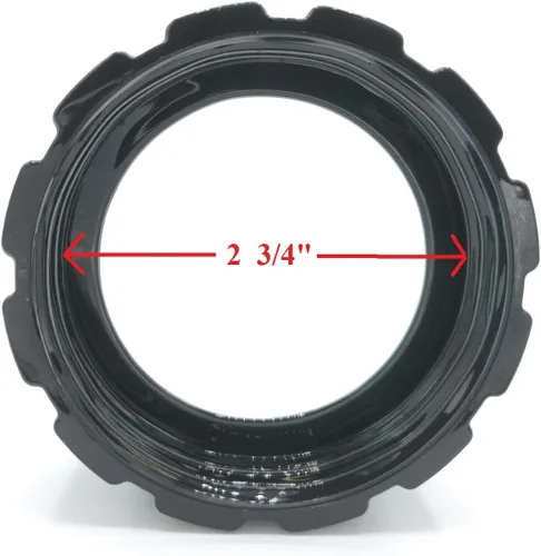 Vista 4 de Blendin Tapa de plástico para anillo inferior de repuesto, compatible con licuadoras Hamilton Beach 990035900, HB908, 909, 919 (negro)