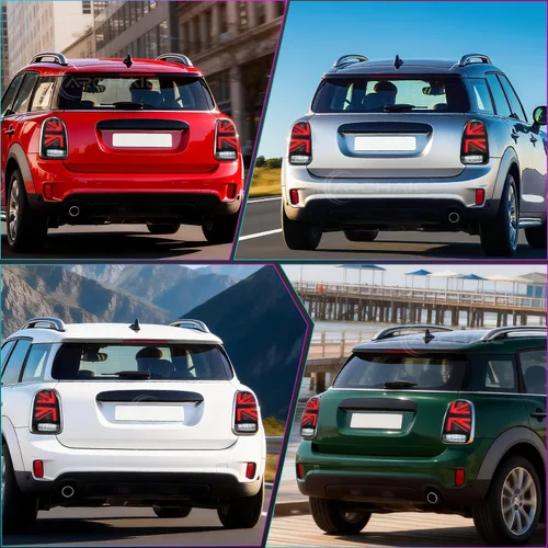 Vista 9 de Luces traseras compatibles con MINI Countryman Coopers Hatchback F60 2017-2020 Animación de inicio/señal de giro secuencial/Plug & Play/Par