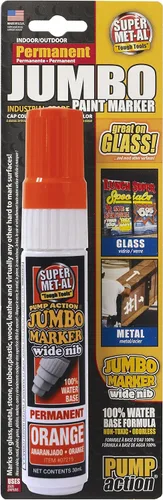 Vista 2 de Super Met-Al Pump Action - Marcador permanente a base de agua, fórmula 100% a base de agua amarillo (cardado)