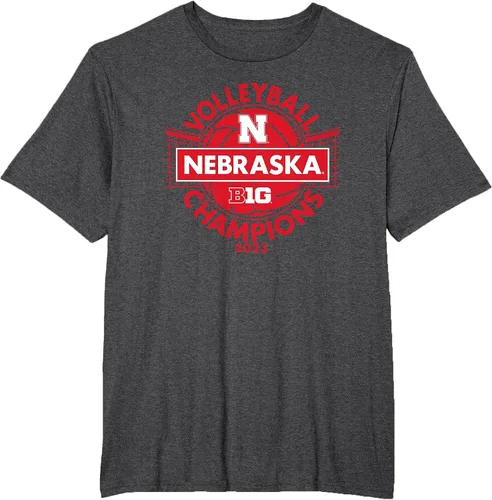 Vista 16 de Nebraska Cornhuskers Big Ten Champs 2023 Women's Volleyball T-Shirt