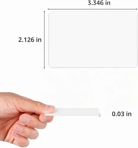Vista 2 de Tarjetas de tiempo, paquete de 10 tarjetas RFID para empleados compatibles