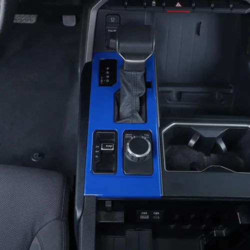 Vista 21 de Aunginsy Marco para panel de cambio de marchas con caja de almacenamiento Compatible con Toyota Tundra/Sequoia 2022-2024 2025 Protector contra
