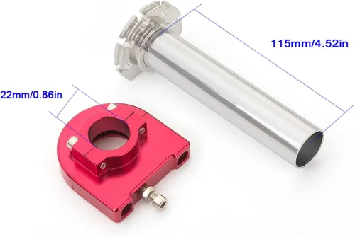 Vista 4 de Krace - Agarraderas de mano para motocicleta de 7/8 pulgadas con tubo de acelerador de giro rápido CNC anodizado para Yamaha R1 R6 R6S R3, YFM700