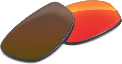 Vista 3 de Lentes de repuesto compatibles con Oakley Juliet Polarized Etched-Fire Red