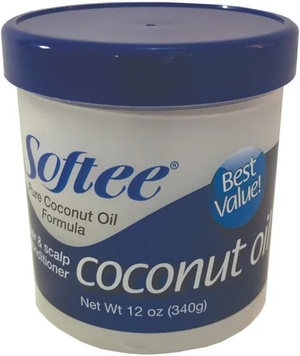 Vista 2 de Softee Acondicionador para cabello y cuero cabelludo con aceite de coco - 5oz