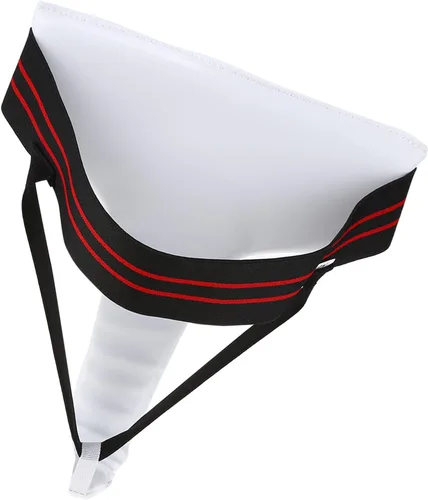 Vista 7 de Guardia de ingle para mujer Taekwondo Guardia de ingle Boxeo Karate Jockstrap Sanda Crotch Protector(M)