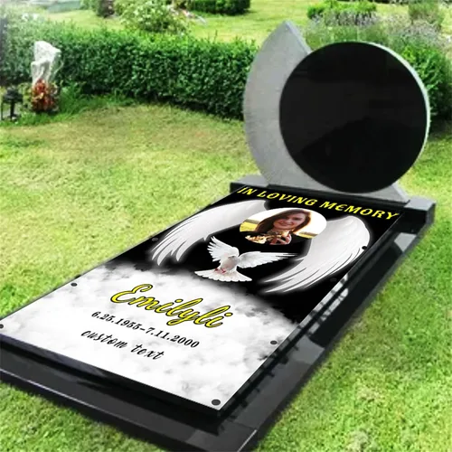 Vista 3 de Manta personalizada con foto conmemorativa con tumba, manta de cielo en memoria amorosa, manta para tumba de pérdida de familia/tumba, manta