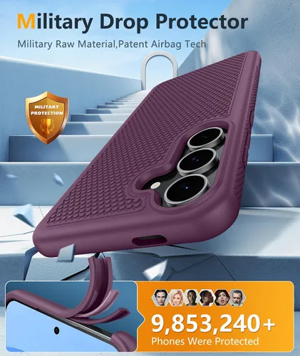 Vista 593 de FNTCASE Funda para iPhone 17 Pro: Fundas delgadas translúcidas de color azul claro compatibles con MagSafe, protección completa de la cámara