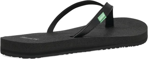 Vista 6 de Sanuk Yoga Spree 4 chancletas de mujer Negro