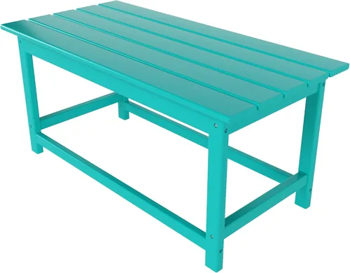 Vista 16 de HDPE Laguna Outdoor Poly Adirondack Mesa de centro color marrón oscuro