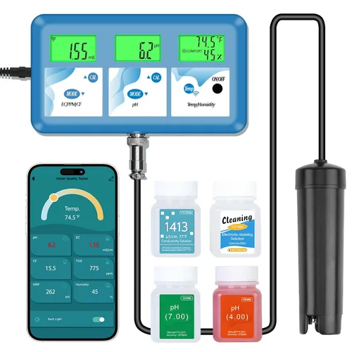 Vista 7 de Medidor TDS para agua potable, medidor PPM de agua, probador EC TDS para Blanco