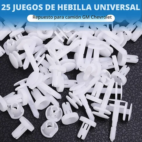 Vista 7 de Hoypeyfiy Kit de 25 clips de retención para panel de puerta de automóvil, panel de moldura de puerta, retenedor tipo empuje 15960325 repuesto