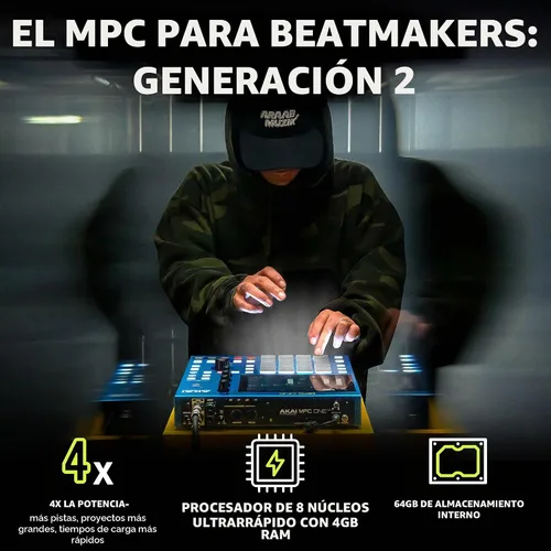 Vista 3 de Akai Professional MPC One G2 Next-Generation Standalone Production Center