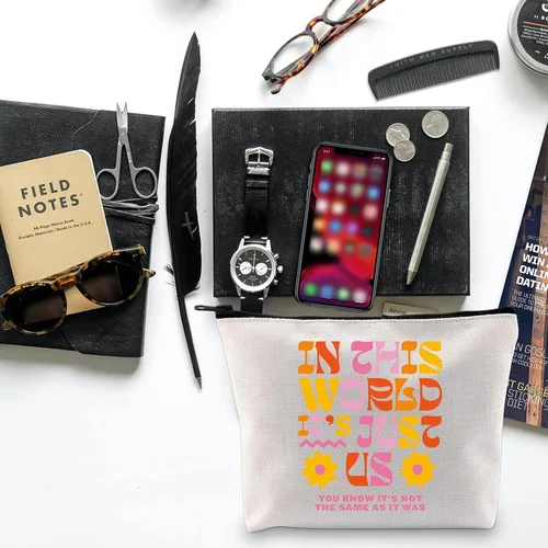 Vista 4 de BLUPARK Bolsa de maquillaje inspirada en el cantante, álbum de mercancía para cantante, bolsa de maquillaje para cantante, regalo para fanáticos