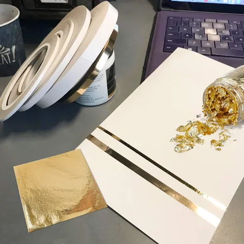 Vista 8 de Cinta de doble cara para artes, manualidades, fotografía, álbumes de recortes, lágrima a mano, respaldo de papel (8 rollos) de 0.236 in de ancho