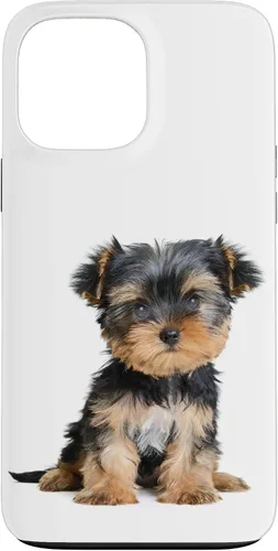 Vista 24 de Yorkie Puppy Portrait Cute Yorkshire Terrier Dog Lover - Carcasa para iPhone 17