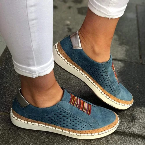 Vista 4 de NLOMOCT Tenis de moda para mujer transpirables para ocio casuales deportivos mocasines para caminar
