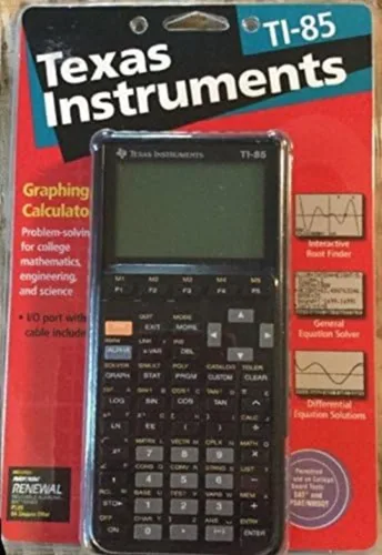 Vista 3 de Texas Instruments TI-85 calculadora científica gráfica avanzada, negra