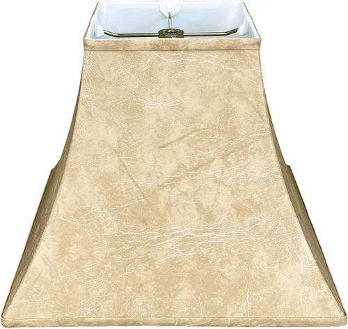 Vista 10 de Royal Designs pantalla básica para lámpara, diseño de campana cuadrada, Oro Antiguo, 6 x 12 x 10.5 pulgadas