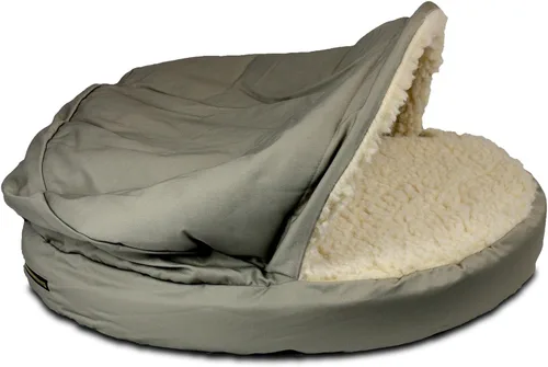 Vista 29 de Snoozer Cama Ortopédica de Lujo Estilo Cueva para Mascotas, Pequeña, Antracita For small sized pets, Removable washable cover, Calming covered dog
