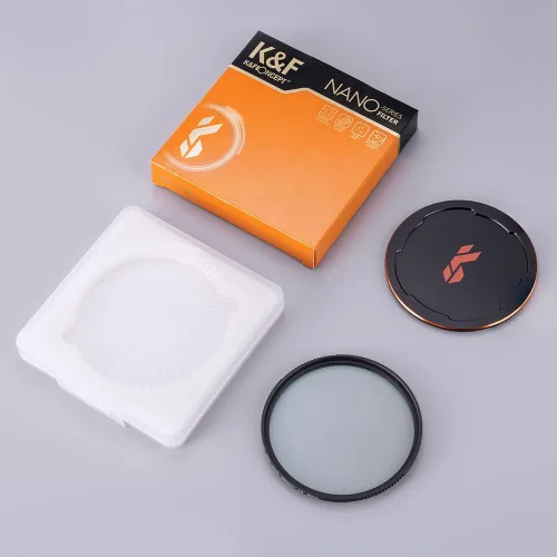 Vista 7 de K&F CONCEPT Kit de filtro de niebla de difusión negra de 2.283 in (filtro de difusión negra 1/8 + tapa de lente) filtro de efecto cinematográfico
