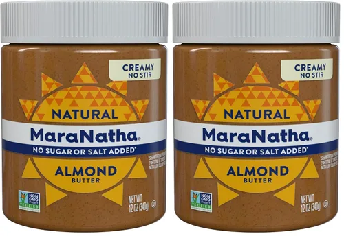 Vista 16 de MaraNatha Mantequilla de almendras cremosa natural, sin revuelta, tarro de 12 onzas