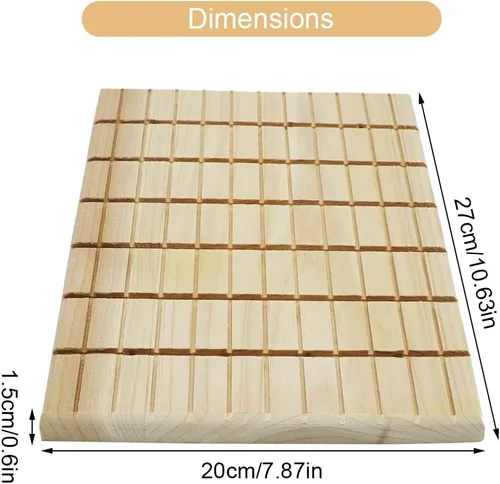 Vista 2 de Litewoo Juguetes masticables de madera para el cuidado de los dientes y garras de la tabla de arañazos de conejo, chinchilla, cobaya, conejo