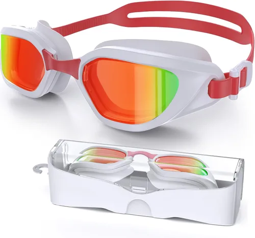 Vista 11 de Gafas de Natación, Gafas de Natación Unisex para Adultos Anti Niebla Anti UV Sin Fugas Visión Amplia para Hombres Mujeres Jóvenes
