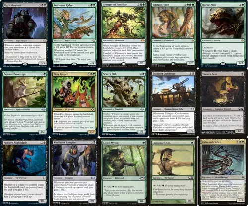Vista 3 de Elite Squirrel/Token Commander Deck – Chatterfang – Golgari – Negro Verde – EDH – 100 cartas – Magic The Gathering Deck – Muy fuerte