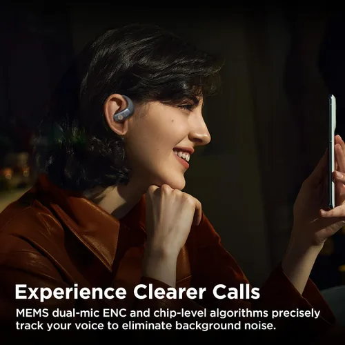 Vista 12 de BUGANI Auriculares de oreja abierta, auriculares inalámbricos Bluetooth 5.4 con tiempo de reproducción de 60 horas, micrófono con cancelación