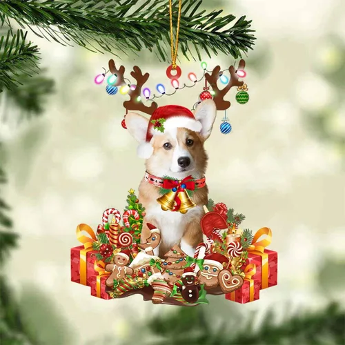 Vista 26 de Nazenti Adorno de Navidad personalizado de reno de Alaskan Malamute – Adorno de perro personalizado para amantes de las mascotas, acrílico plano