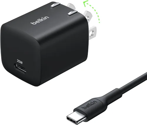 Vista 10 de Belkin Bloque de Carga USB C 25W (Paquete de 2) Incluye Cable USB C - Carga Rápida PD3.0 PPS para Samsung Galaxy S25, S24, Apple iPhone 17, Air