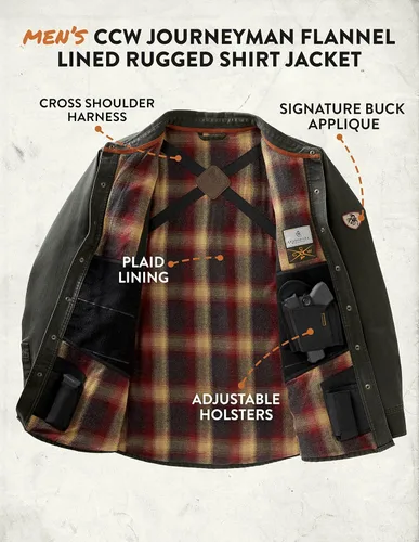 Vista 5 de Legendary Whitetails Conceal and Carry Journeyman - Chaqueta para hombre