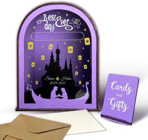 Vista 13 de Libro de invitados con tema de princesa de cuento de hadas Libro de invitados personalizado de decoración de rana príncipe para quinceañera