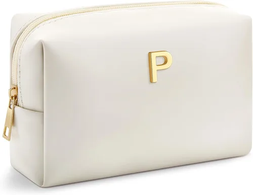 Vista 19 de Kigeli Initial Makeup Bag Gifts for Women Teen Girls Bridesmaid, C